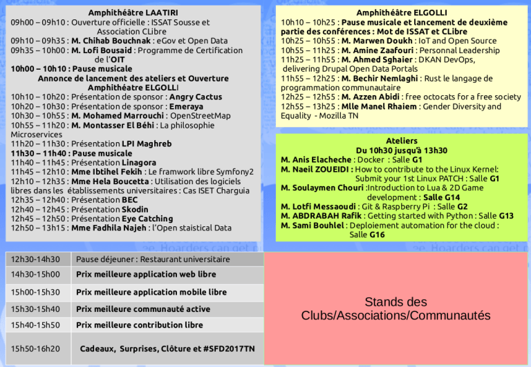 SFD 2016 schedule